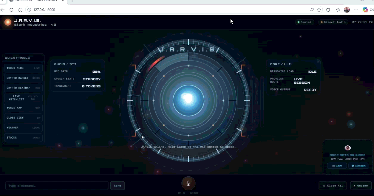 J.A.R.V.I.S. demo GIF